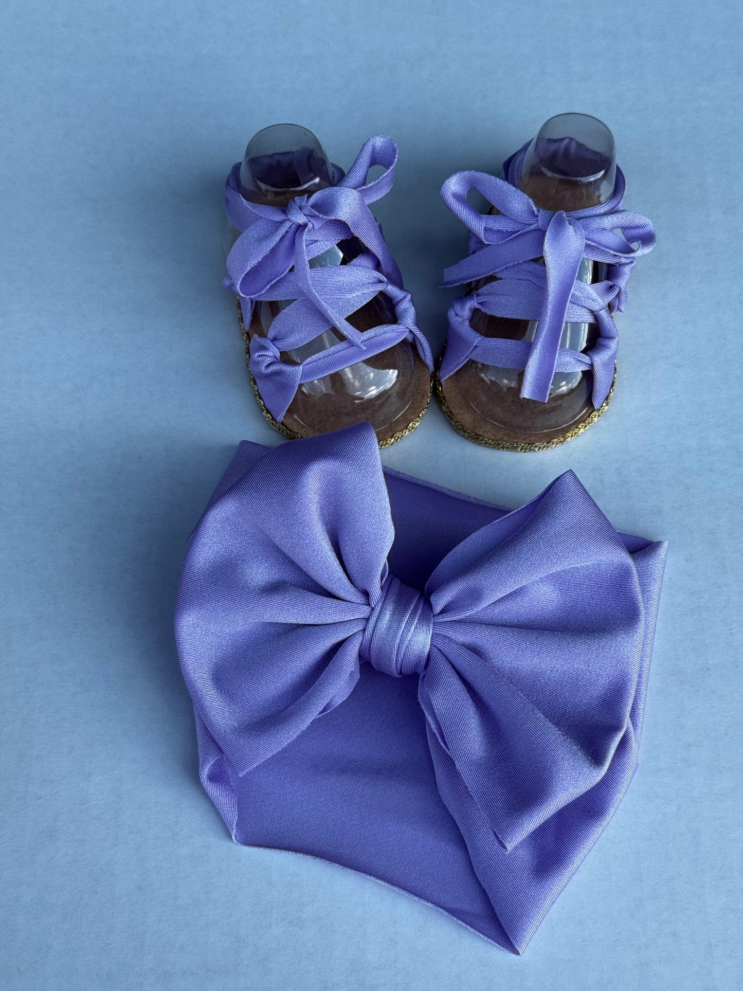 Set sandalia lila