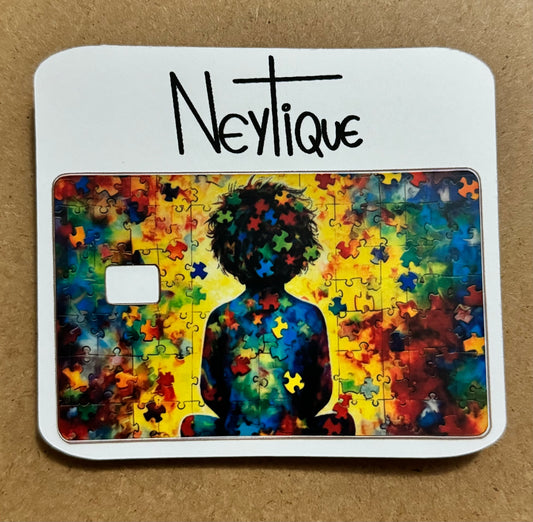 Autism debit card sticker